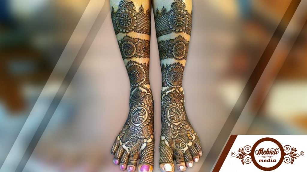 henna designs on legs latest 2018