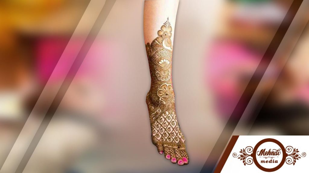 bridal henna designs for legs