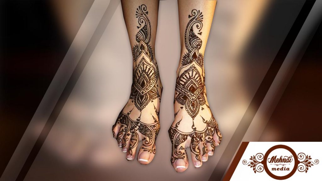 foot henna designs simple