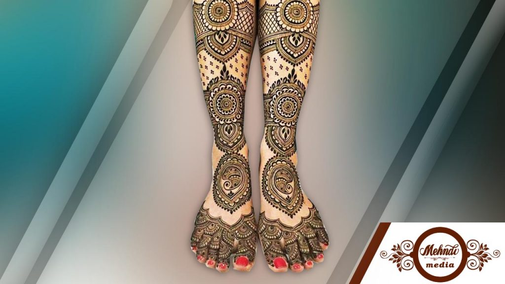 dubai henna designs for legs