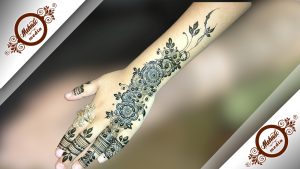 Back hand Mehndi Design