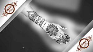 Back hand mehndi design